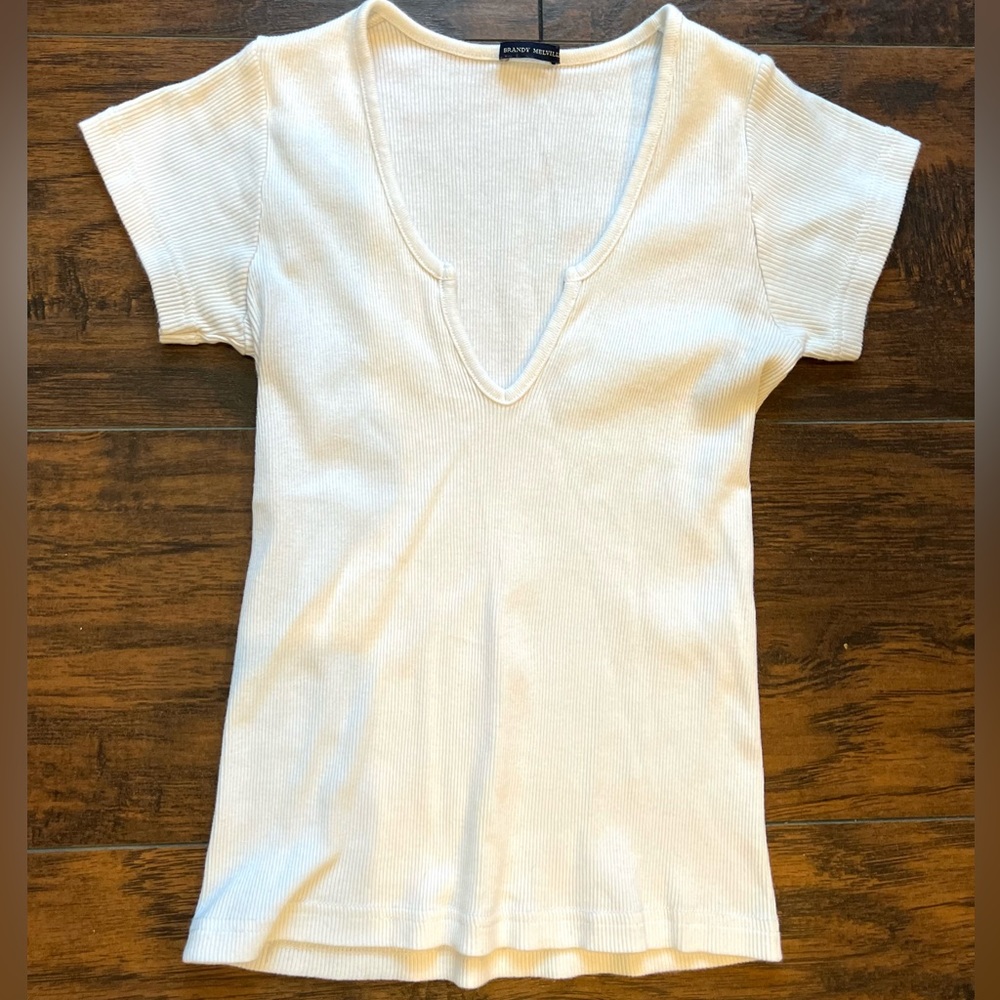 Brandy Melville White Tee
